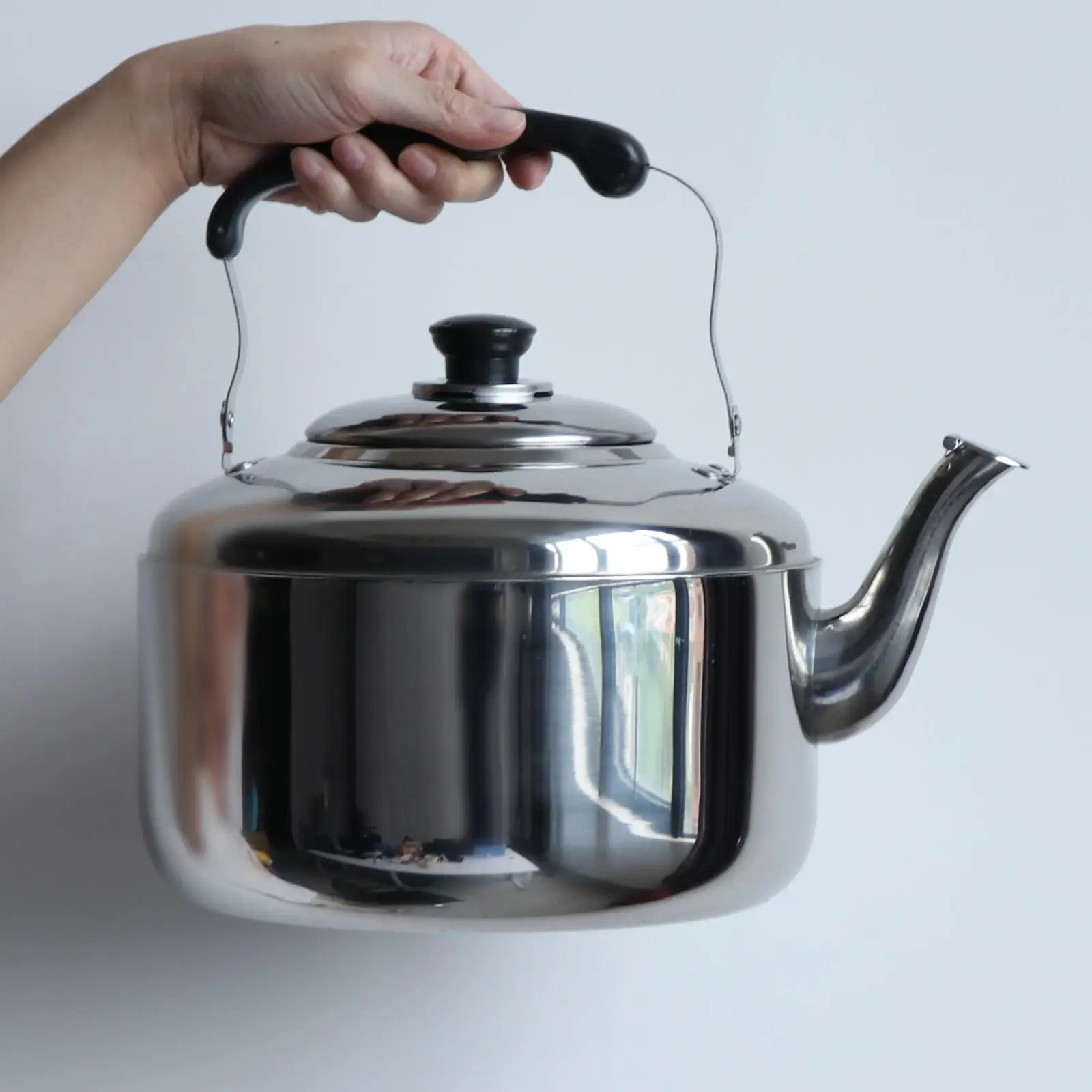 Kettle With Grooved Handle Stainless Steel Non-Slip pot tea Kettle Hob