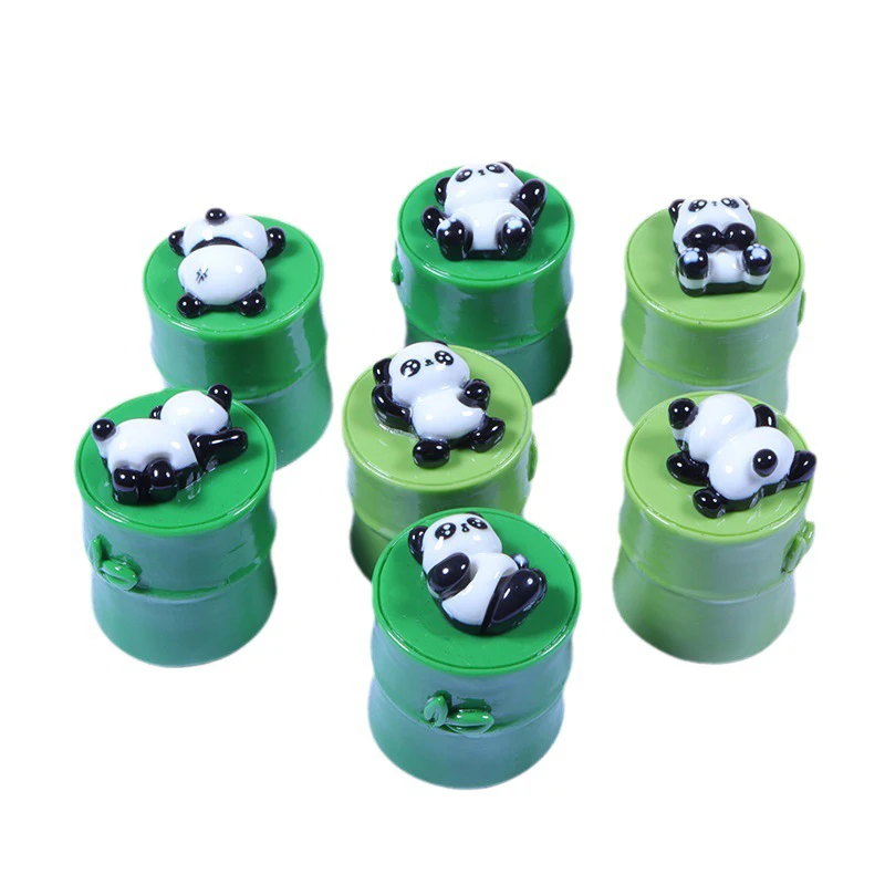 

1Pc Resin Cartoon 3D Bamboo Panda Model Toy For DIY Decoration Keychain Necklace Jewelry Making Accessories