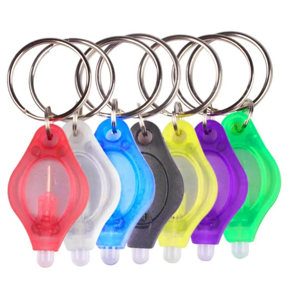 Lot De 6 Mini Porte-Clés Lampe Torche Uv À Led Pour Détecteur De
