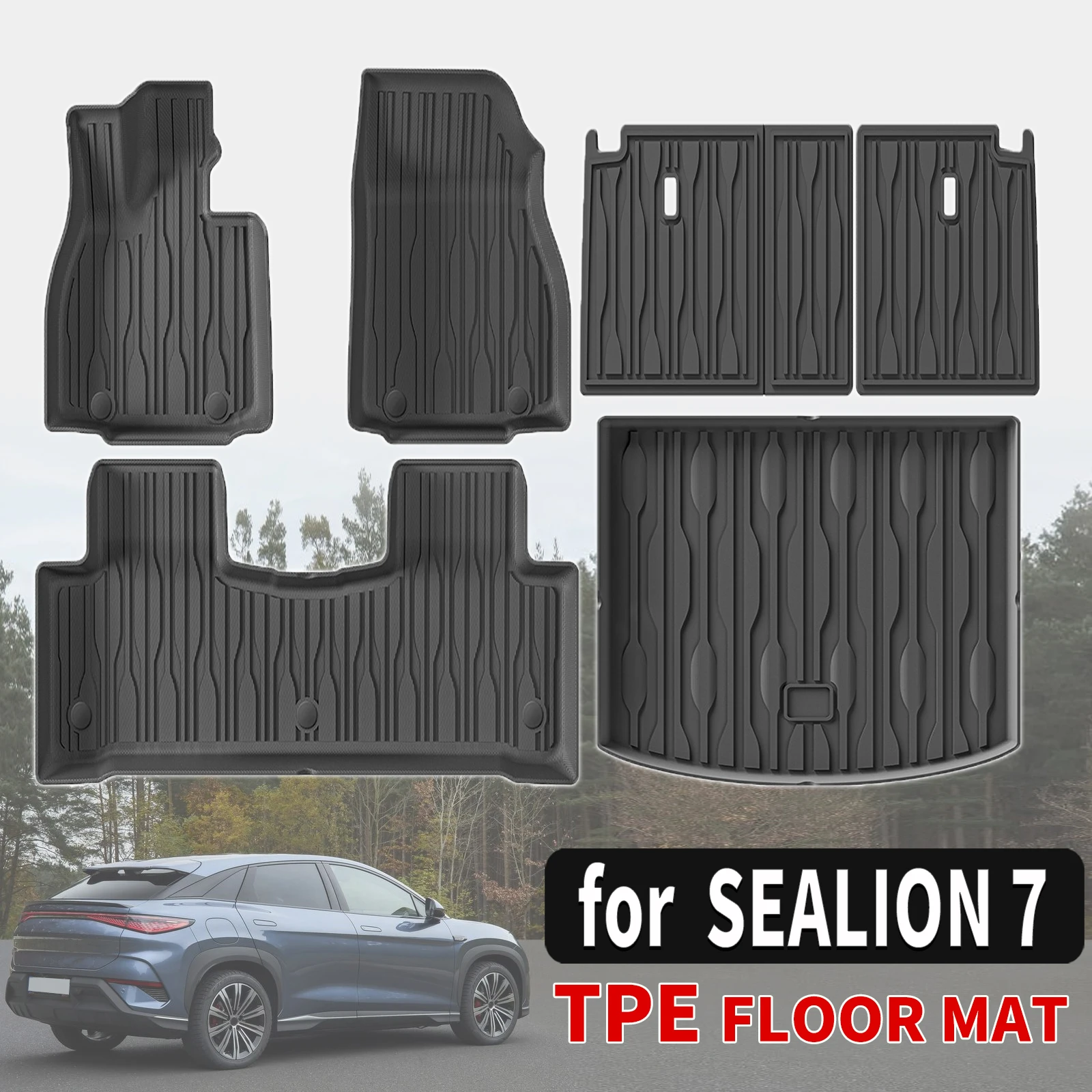 SEALION 7 07 EV 2024 2025 2026 맞춤형 TPE 매트 풀세트 친환경..