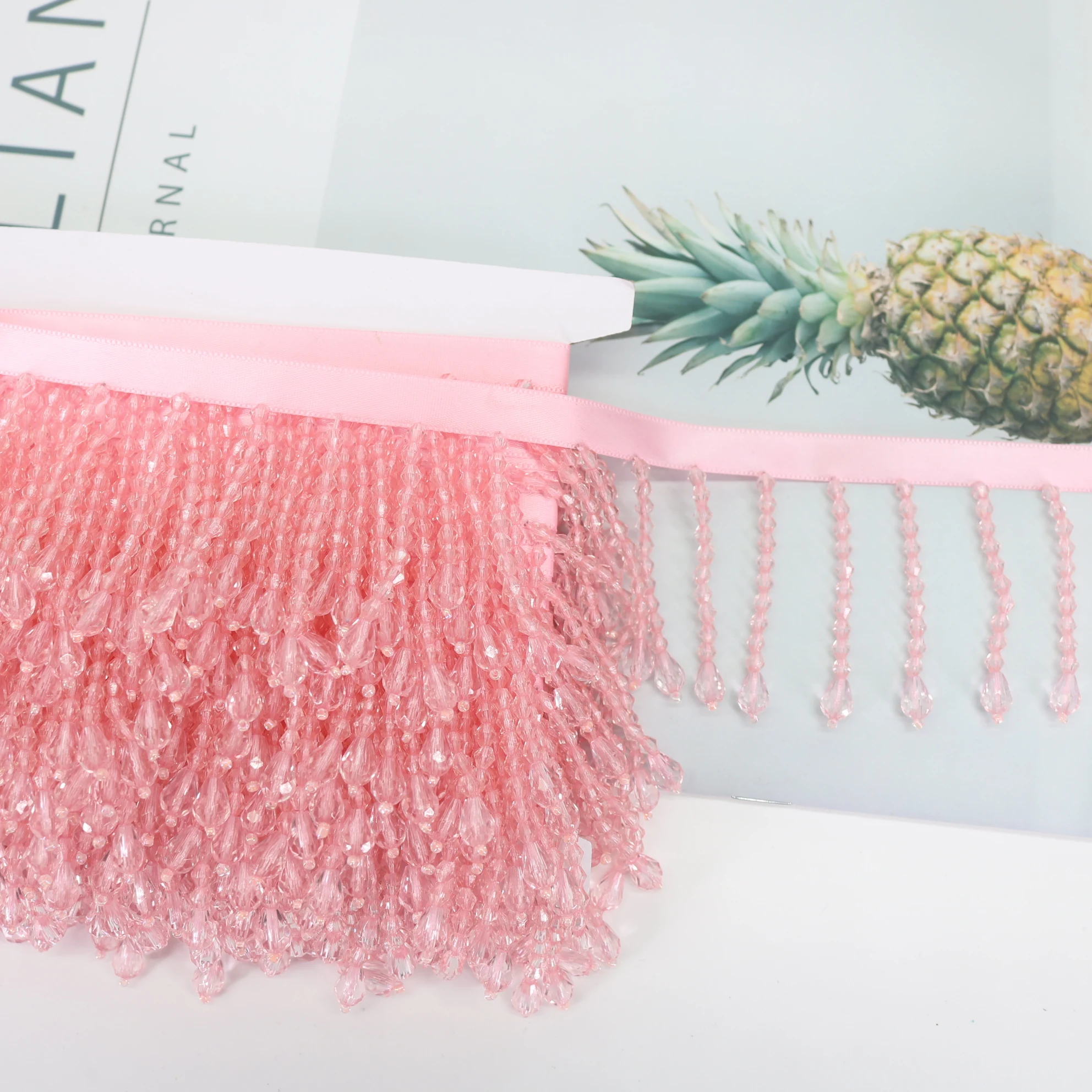 10 Yard 6cm Wide Beaded Fringe Fabric Tassel Trim Tassels Lace Clothes Needlework Decoration Accessories Decorative Brush DIY tassel fringe tassel decoration tassel accessories tassel trim