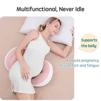 PANGDUBE Pregnancy Pillow with 1pc Free An Auxiliary Pillow Cotton Waist Support Pillow for Pregnant Women Sleeping Body Pillow 3