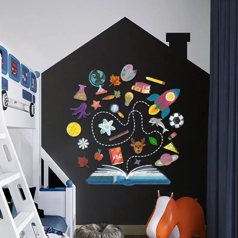 45x150CM Wall Stickers for Kids Room Vinyl Chalkboard Children Blackboard Stickers Chalkboard Paint Wall