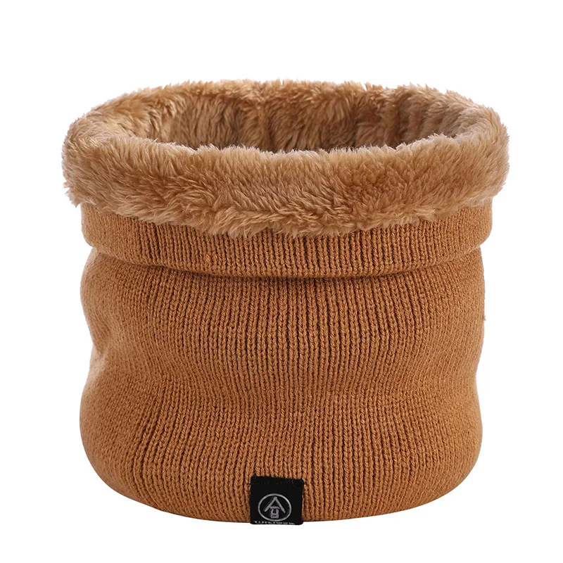 Warm Baby Knitted Scarves Solid Fashion Winter Scarf For Baby Girls Boys Children Thickened Wool Collar Neck Scarves
