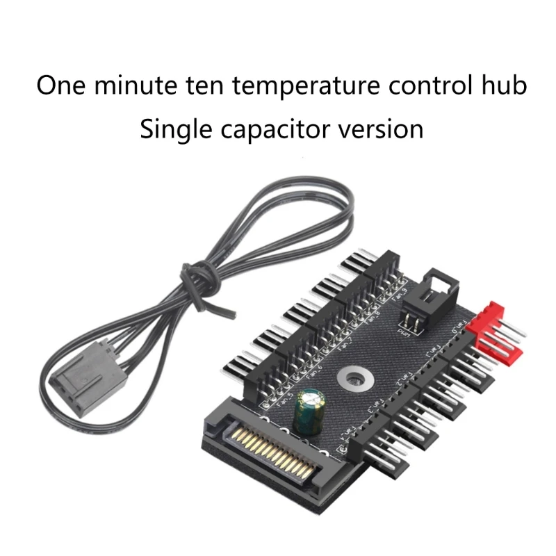 

Fan Regulator 4Pin PWM Fan Hubs Splitters for PC Case, Expand Fan