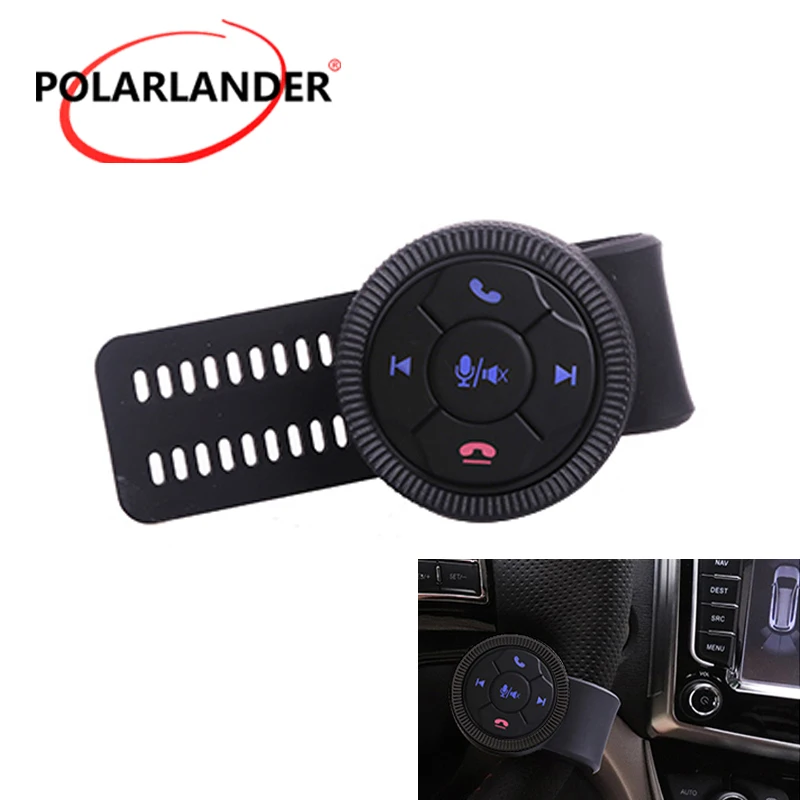 

Universal Model Black LED Backlight Luminous Universal Steering Wheel Button 5-button Smart Wireless