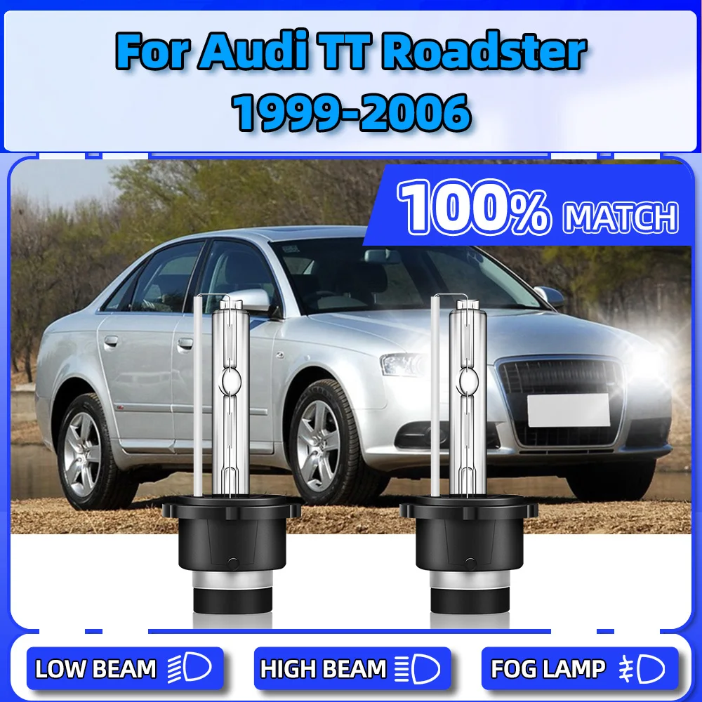 

35W Xenon Headlight 20000LM Car Lights Bulbs 6000K Auto Xenon Lamps For Audi TT Roadster 1999 2000 2001 2002 2003 2004 2005 2006