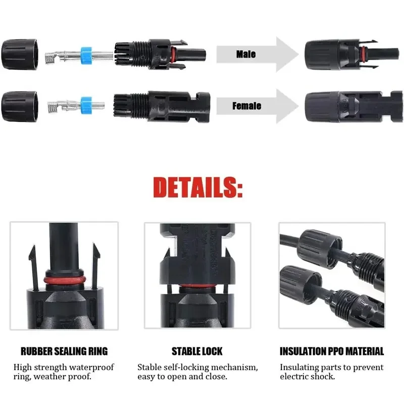 SN-2546B Solar Photovoltaic Wire Crimping Plier 2.5/4/6mm&sup2; Solar Connectors Panel PV Cable Wire Crimper Clamp Tool Kit