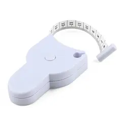 Automatic Telescopic Body Measuring Tape - Precision Sewing Ruler Tool (White) (White)