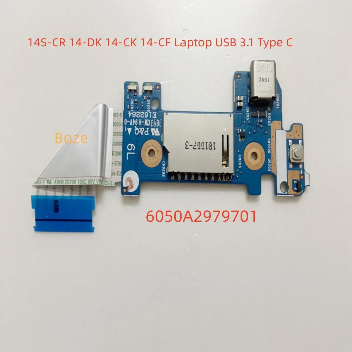 Per scheda di alimentazione lettore di schede USB HP 14s-cr