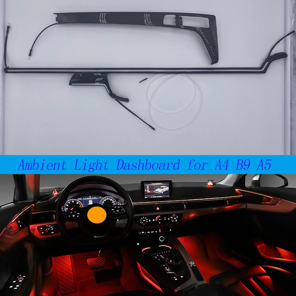 

Front Dashboard Strip Decorative Ambient Light LED Atmosphere Lamp For Audi A4 A5 B9 2017 2018 2019 2020 2021