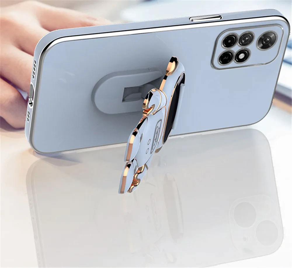 Luxus Überzug Cartoon Astronaut Halter Halterung Fall Für Xiaomi Redmi Hinweis 11 10 9 8 7 Pro 10T 9T 8T 10C 9C 9A 9T Mix4 T_voghion.com