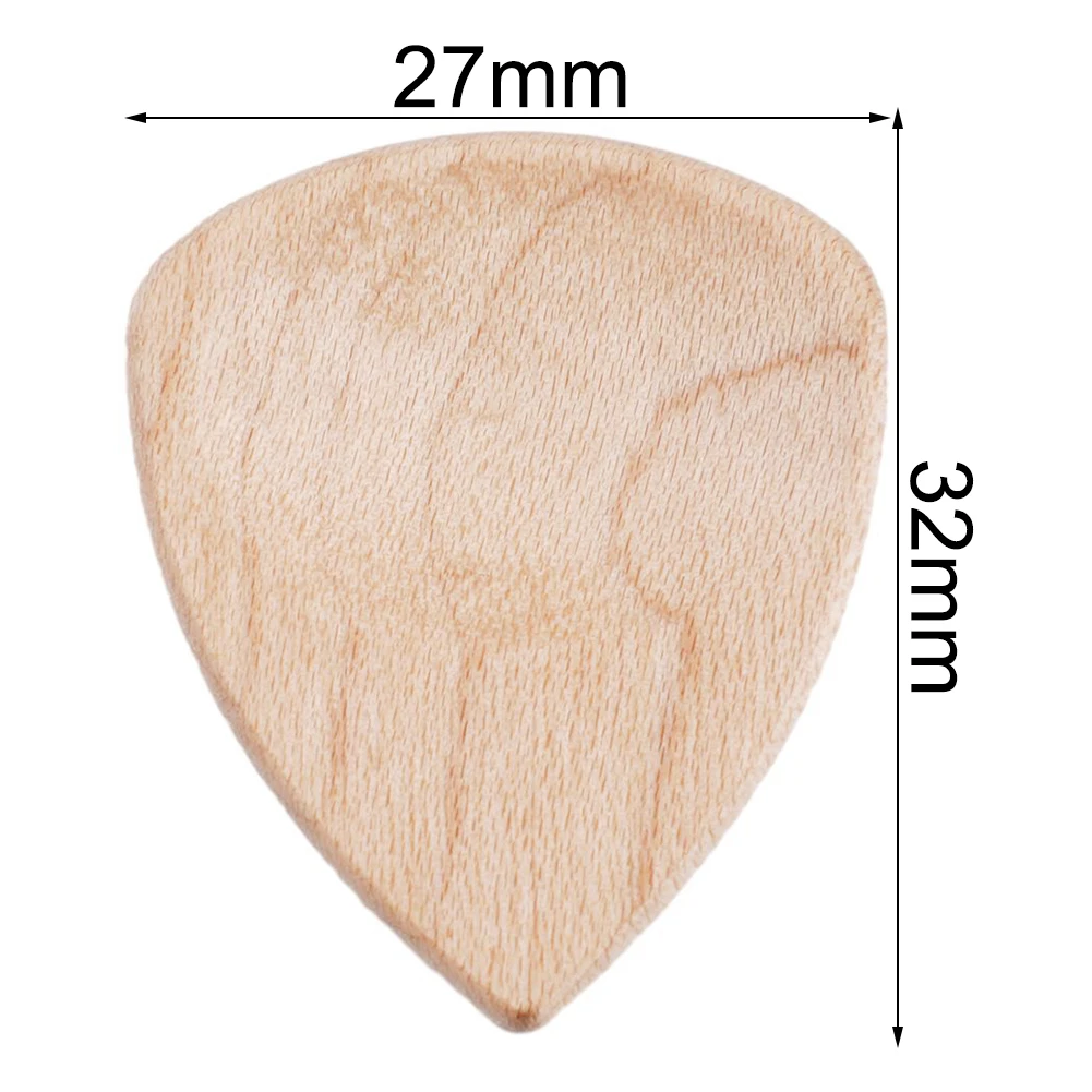 

Durable Wooden Guitar Picks, Smooth Surface for Easy Strumming, Enhance Sound Projection, Perfect for Bass Playing
