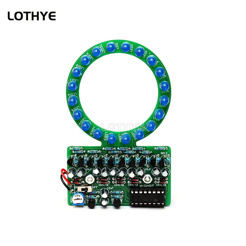 DIY Kit LED Gradient Ring Water Light Making Kit Red Yellow Blue DIY