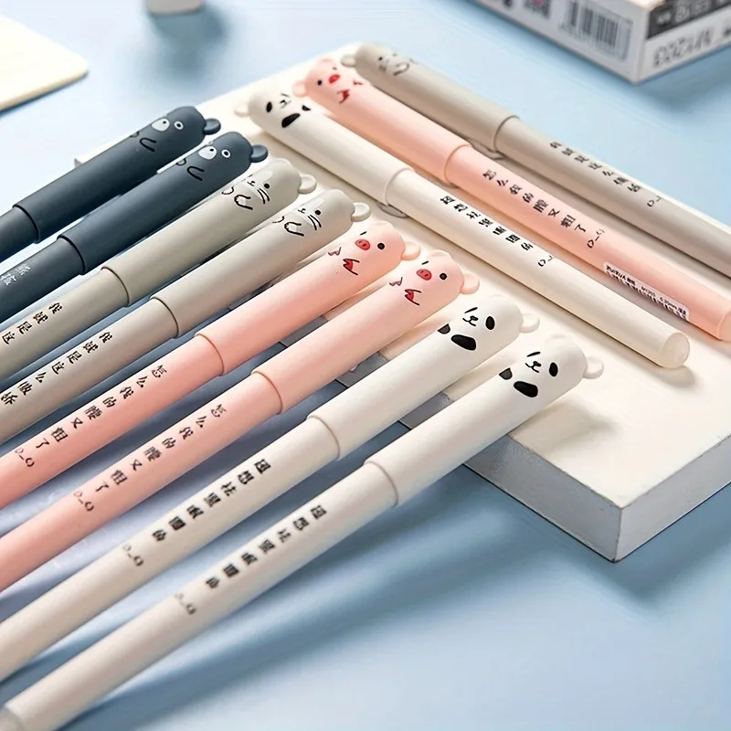 4pcs/set Kawaii Erasable Pens Set Back To School Supplies 0.38 mm Gel Pen For Writing Office Accessories Cute Korean Stationery 2