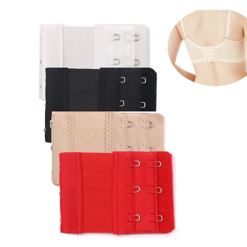 3PCSLady3HooksBraExtenderforWomensElasticBraExtensionStrap