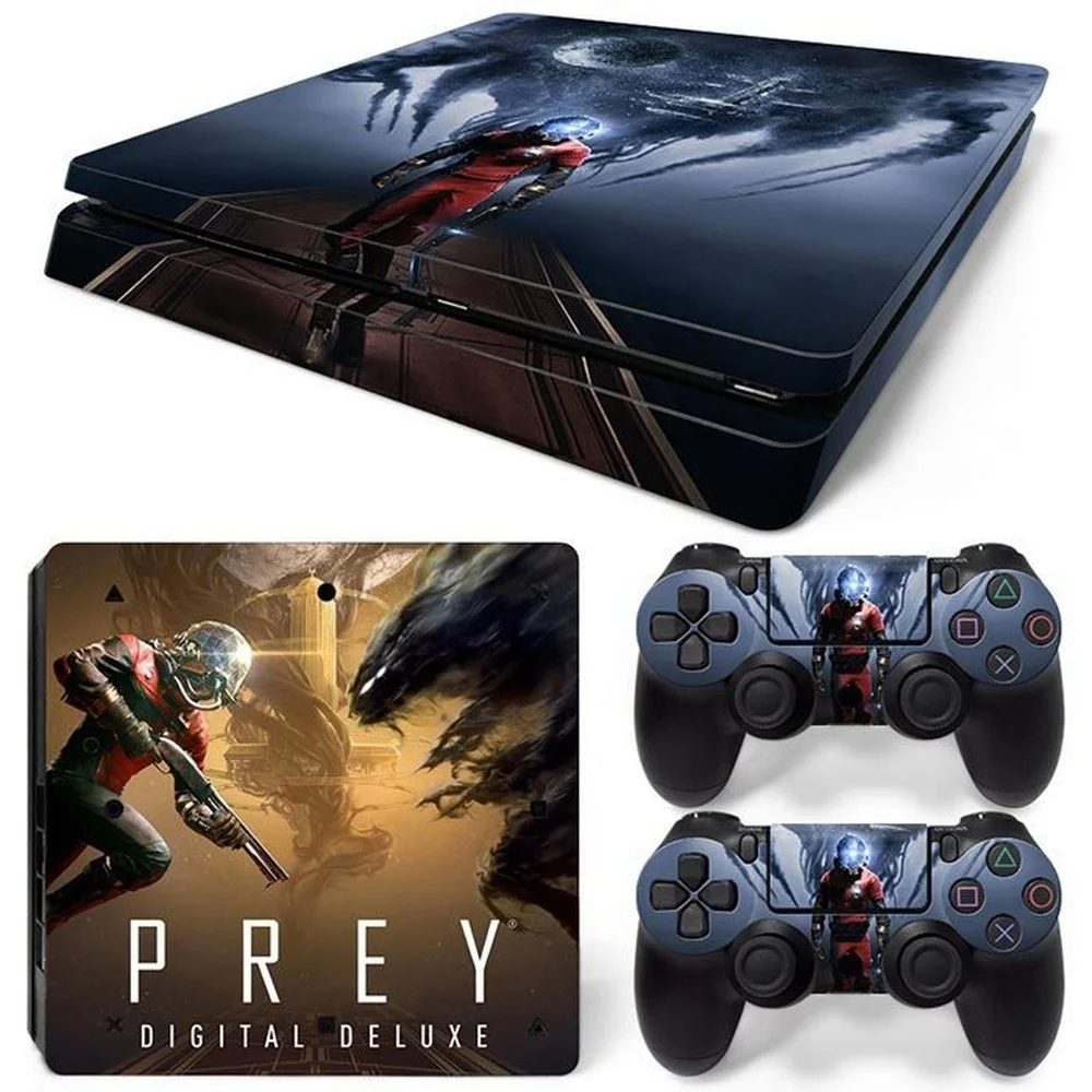 For Ps4 Slim Prey Pvc Skin Vinyl Sticker Decal Cover Console Dualsense Controllers Dustproof Protective Sticker