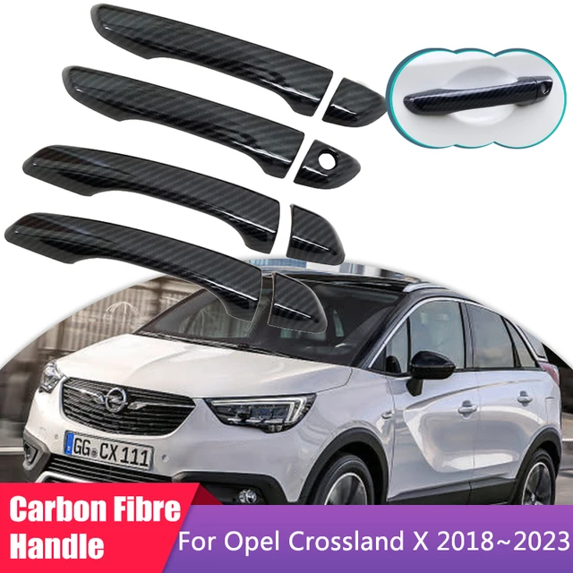 Carbon Faser Tür Griff Abdeckung Für Opel Crossland X 2018 2019