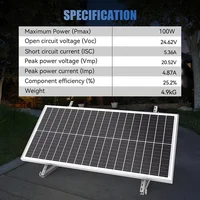 Panneaux solaires rigides RVPOZWER 400W/200W/100W, cellules mono N-Type 18BB, 25% d'efficacité élevée, énergie photovoltaïque pour toit de maison, camping, hors réseau 3