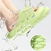 Bathroom House Slippers Leaking Quick-Drying Shower Slipper Light Weight Waterleaky Beach Flip Flops Women Swimming Slides 6