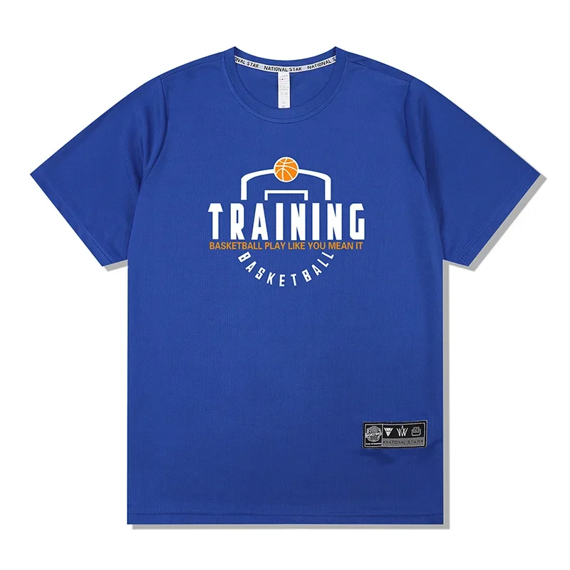 thumbnail image 1 of Camiseta para correr para hombre y mujer, transpirable, de secado rápido, para fitness, baloncesto, tiro, entrenamiento, ropa de ejercicio, camisetas deportivas para gimnasio, 1 of 5