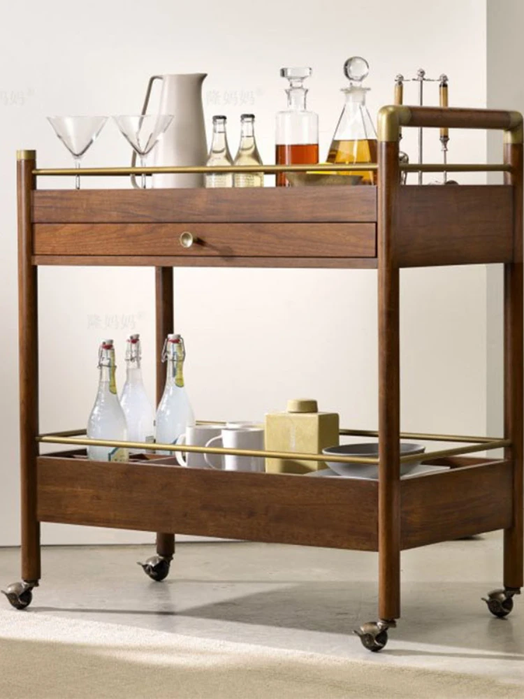 *Hotel Cart Commercial Vegetables Rack Professional Cleaning Trolley Stainless Iron Dining Bar Carrying Espejo Small Utility