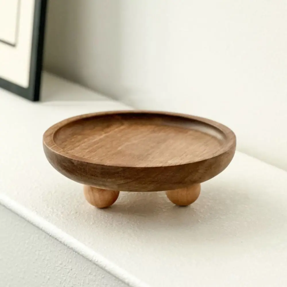 Elegant Wooden Oval Tray,Dessert/Candle/Key Storage - Perfect Gift for Any Occasion 3
