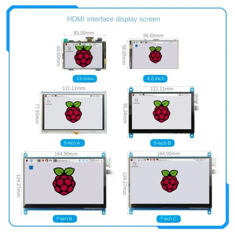 

3.5"/4.3"/5"/7"/10.1" Raspberry Pi 3rd Generation 4th Generation HDMI Capacitive Touch Screen Display