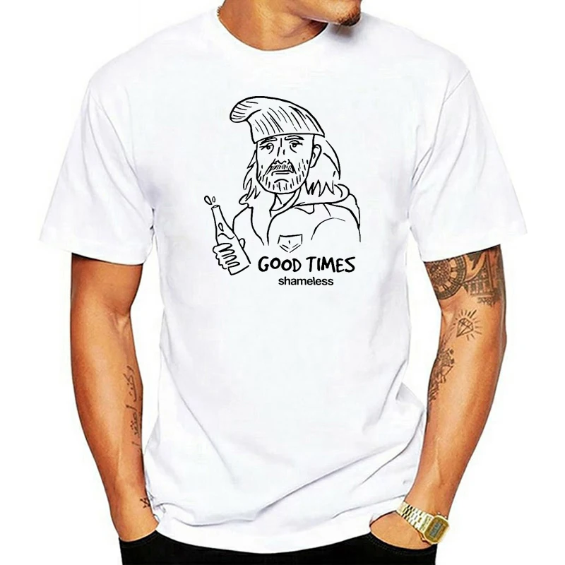 

Футболка с надписью «good times» Фрэнка Галлагера, бесстыдная Хлопковая мужская футболка, новая футболка, женские топы