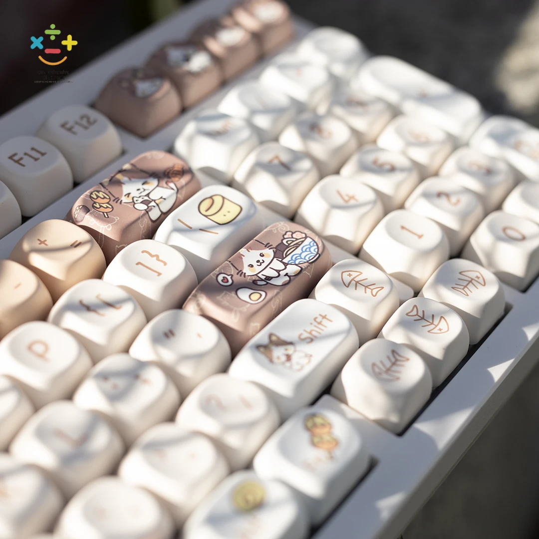 

Keycap Japanese kitten five-sided thermal sublimation pbt material is suitable for vgn RK 98 75 68 65