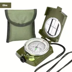Multifunctional High - Precision Waterproof Outdoor Survival Compass with Fluorescent Display (No slope measure)