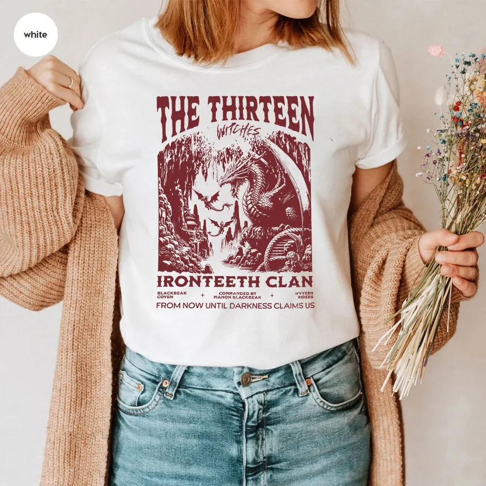 The Thirteen Shirt Throne of Glass T-Shirt Manon Blackbeak Ironteeth Shirt Witches SJM Merch Halloween Terrasen Bookish Shirts 5