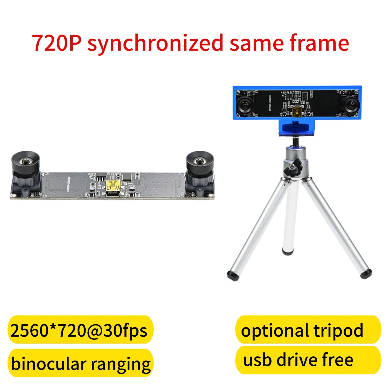GXIVISION 720P USB Camera Module, Driver-Free,Binocular Simultaneous,For VR ranging,3D Depth Detection, Face Recognition GXIVISION 720P USB Camera Module, Driver-Free,Binocular Simultaneous,For VR ranging,3D Depth Detection, Face Recognition