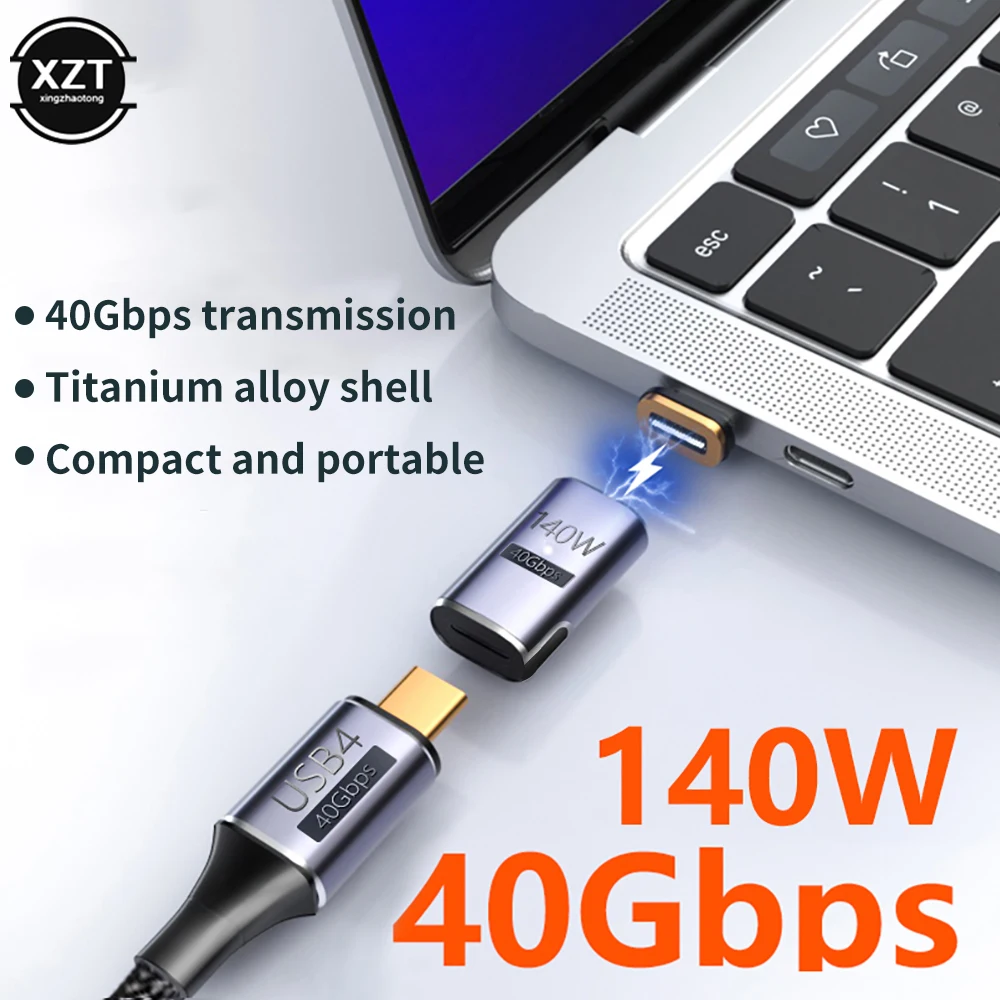 Magnetic USB Type-C Charging Adapter with 140W Power Delivery