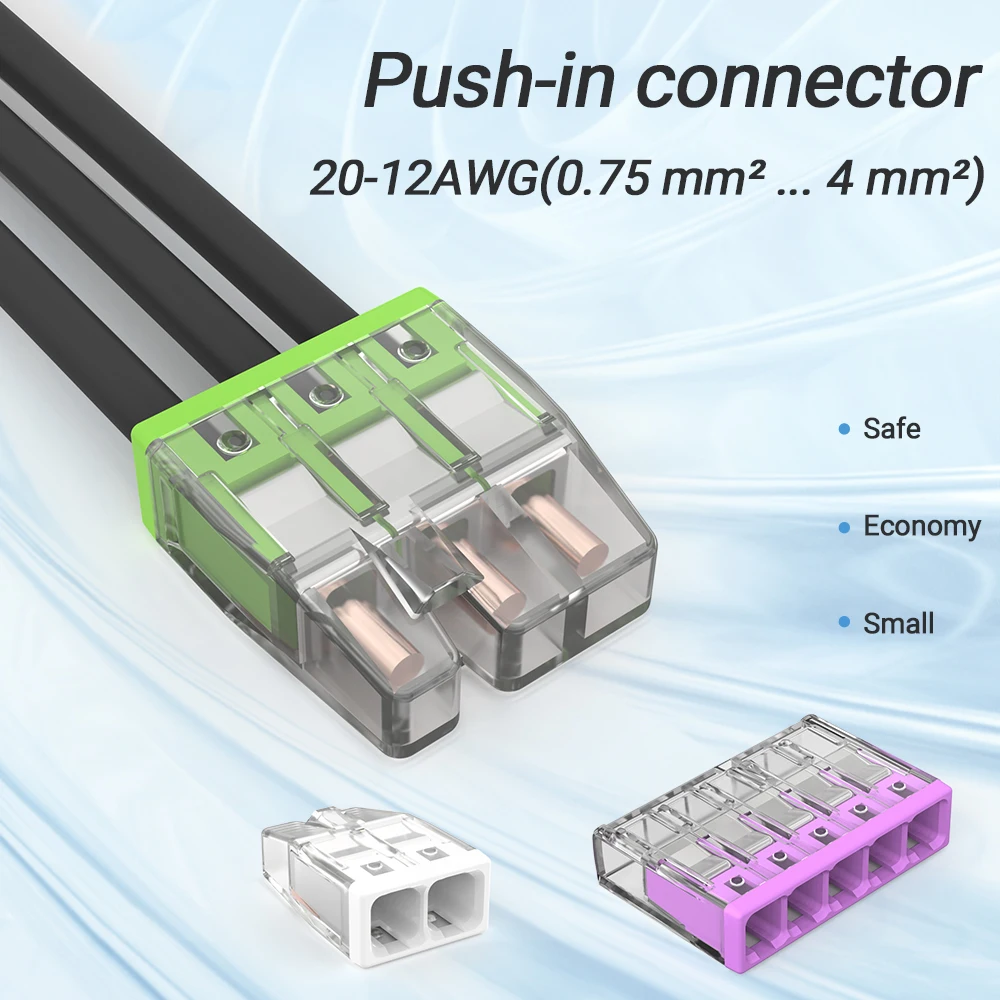 20/50pcs Quick Connectors: Safe, Convenient Wiring for 20-12AWG Electrical Wires