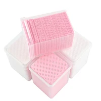 NEW 200pcs/box Square Cleaning Cotton Pad Professional Nail Polish Glue Remover Wipes Lint-Free Paper Sheet Makeup Removal Tools 1