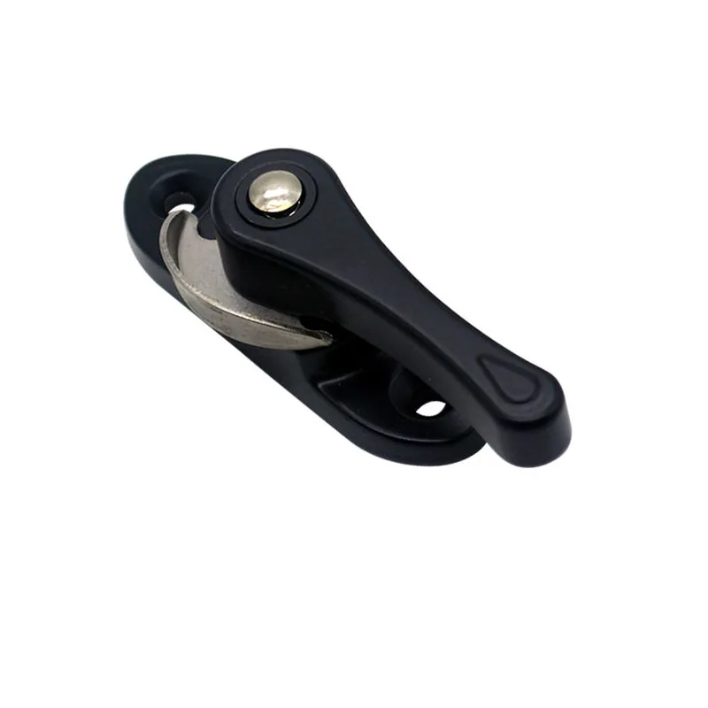 Zinc Alloy Sliding Door Crescent Locks Anti-theft Window Handle Safety Lock Buckle Push-pull Hardware Window Locks with Key