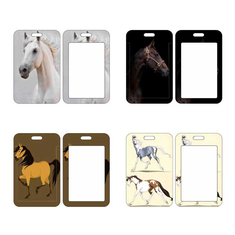 Boys Animal Horse ID Card Holder Office Worker Cardholder Horses Credit