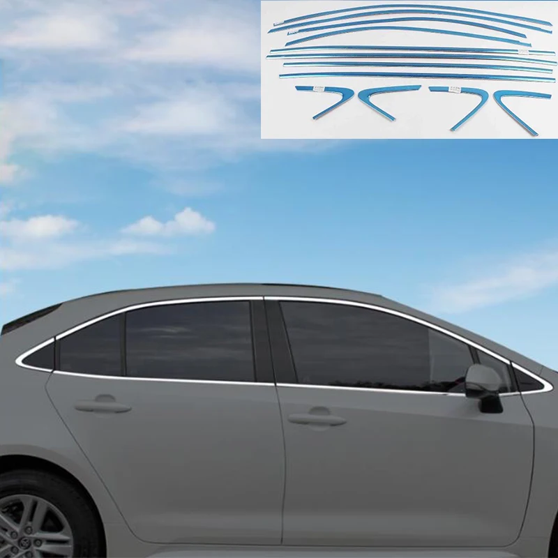 ウィンドウバイザー 車の窓バイザーシェード風力デフレクター2020-2022カローラセダンの太陽雨のガード Car Window Visor Shade Wind Deflector Sun R