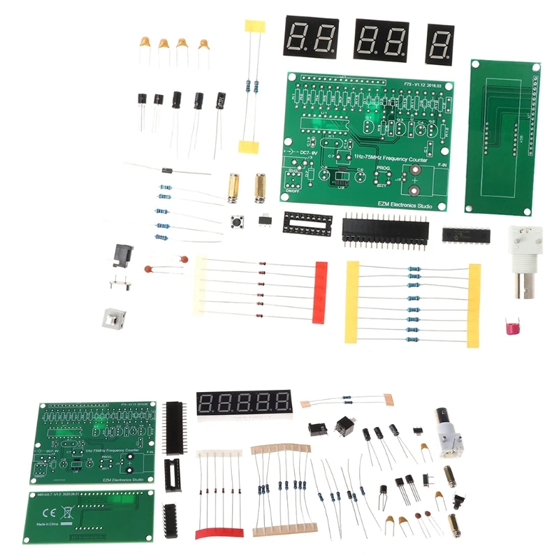 Kit FAI DA TE Frequenzimetro 0.45Hz-10MHz - Misuratore Di Frequenza Con Display E USB Per Hobby Elettronica
