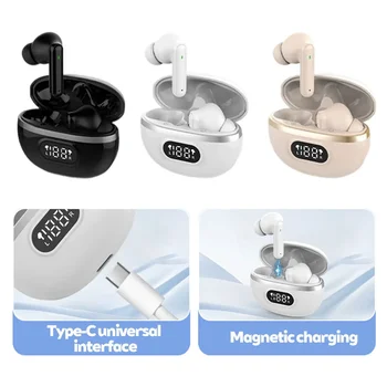 Cuffie Bluetooth 5.4 Apparecchi acustici Auricolari Bluetooth intelligenti per anziani Amplificatori audio invisibili per la perdita dell'udito