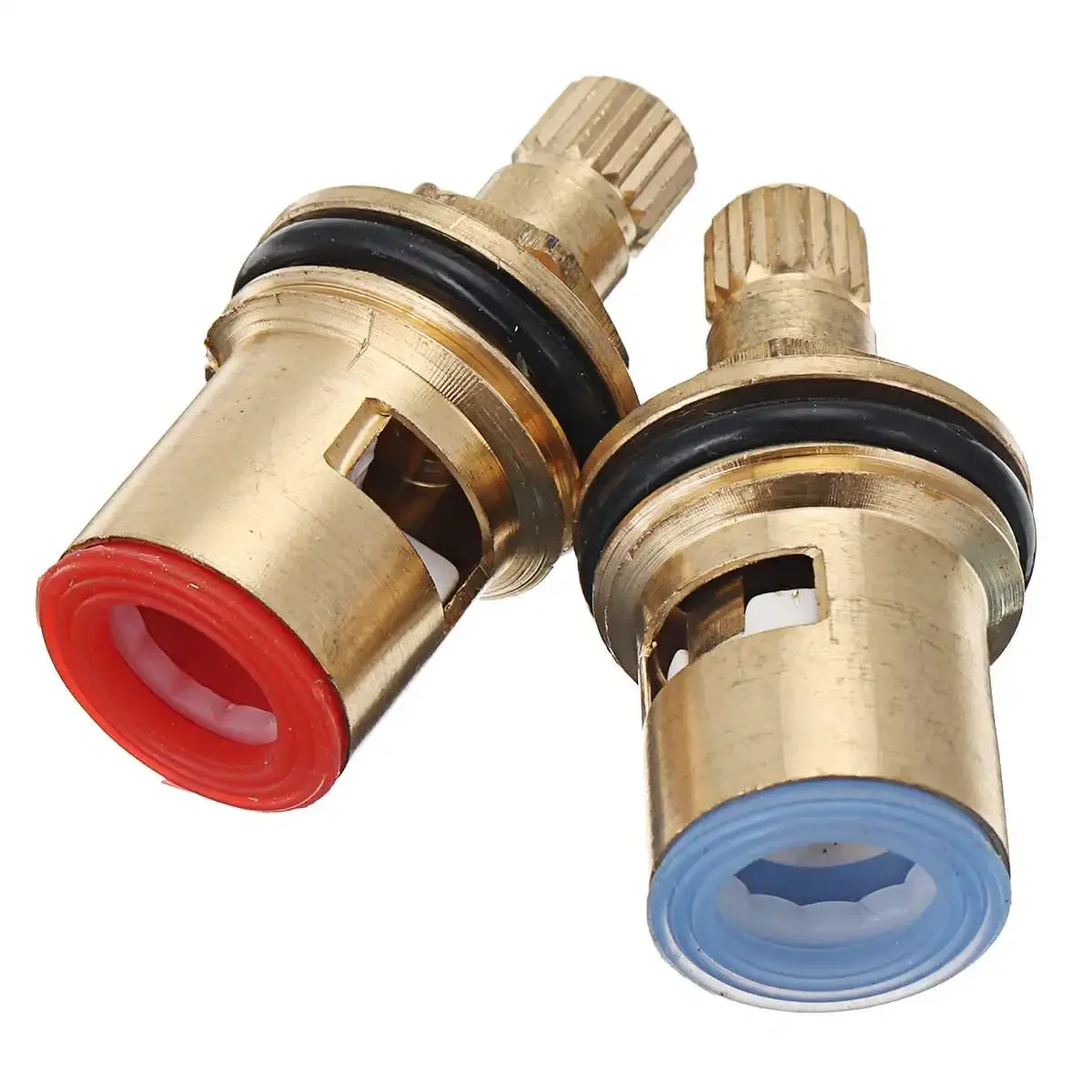 Standard 1/2 Ceramic Faucet Cartridge Water Mixer Tap Inner Faucet Disc Valve Quarter Turn Cartridges 2pcs