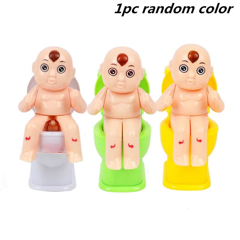 Adult Stress Reliever New Trick Water Spraying Toilet Toy Funny Water Jetting Toilet Doll for Children Play Game Prank Joke Gift