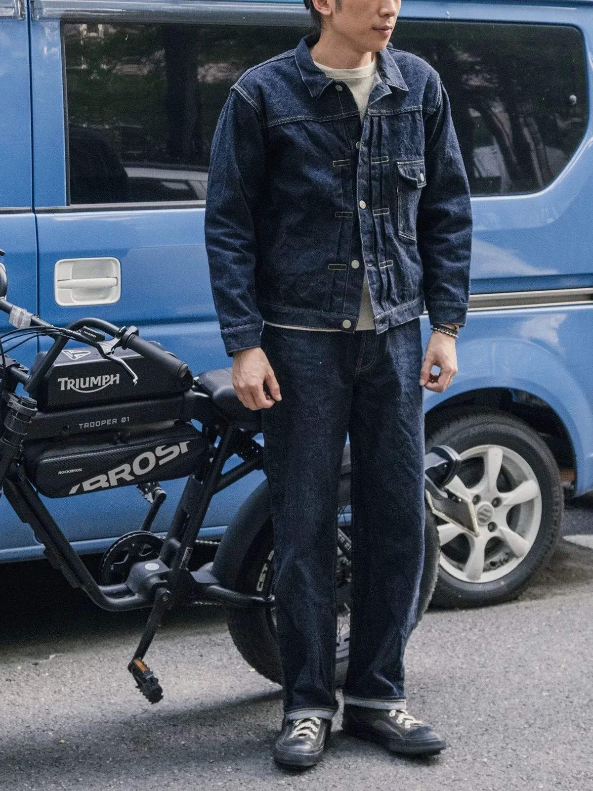 Rugged Bronson 1946 Model 506XX Jean Jacket in Raw Selvedge Denim Lot 46806XX Indigo 2