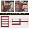 Garage Shelving 72" H Tall Storage Shelves Sturdy Metal Shelves for Storage 5 Tier Wide Heavy Duty Shelving Deep Storage 6