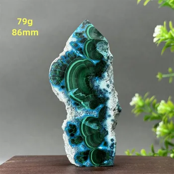 Natural Blue Chrysocolla Tower Free Shape Obelisk Raw Stone Mineral Specimen Reiki Healing Meditation Witchcraft Home Decor 3