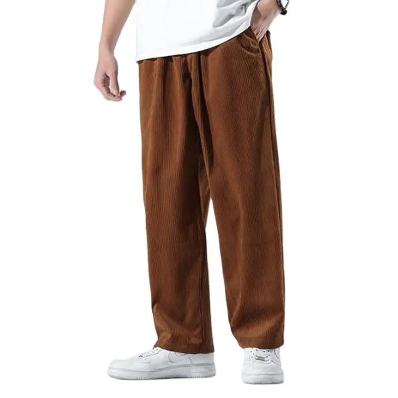 

Corduroy Pants Men Spring Autumn pants casual loose staight trousers male trousers M-5XL