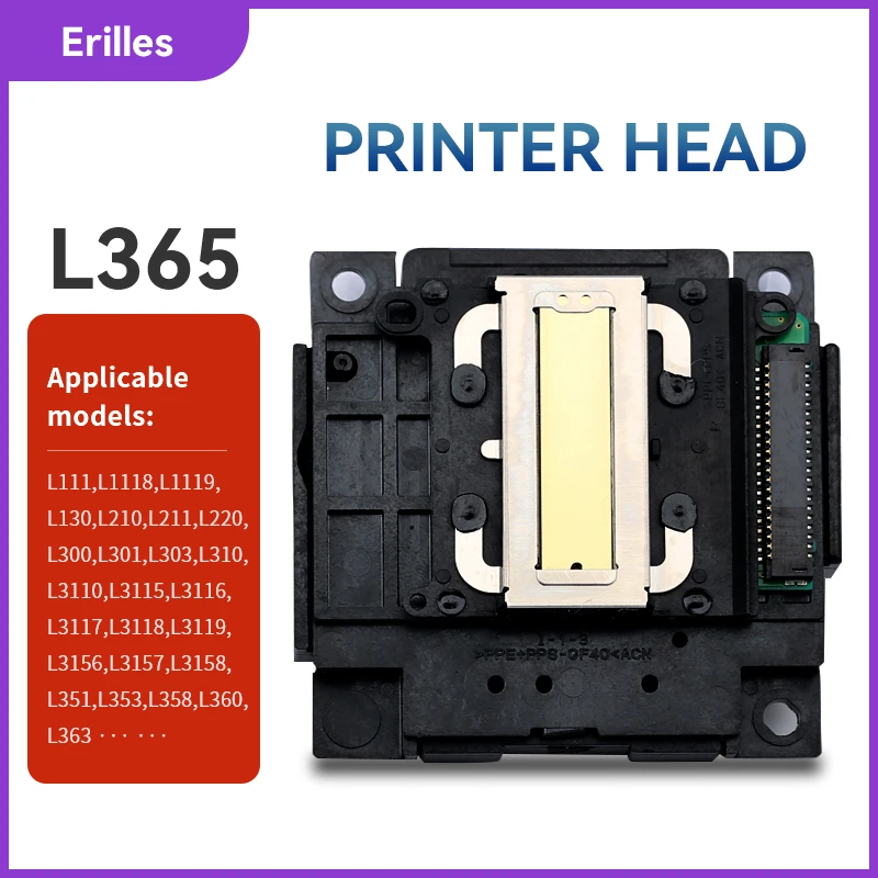 L365 Print Head Printhead For Epson L405 L401 L313 L351 L1118 L1119 L130 L301 L303 L310 L3110 L111 L353 L358 L380 Printer Head printer chips