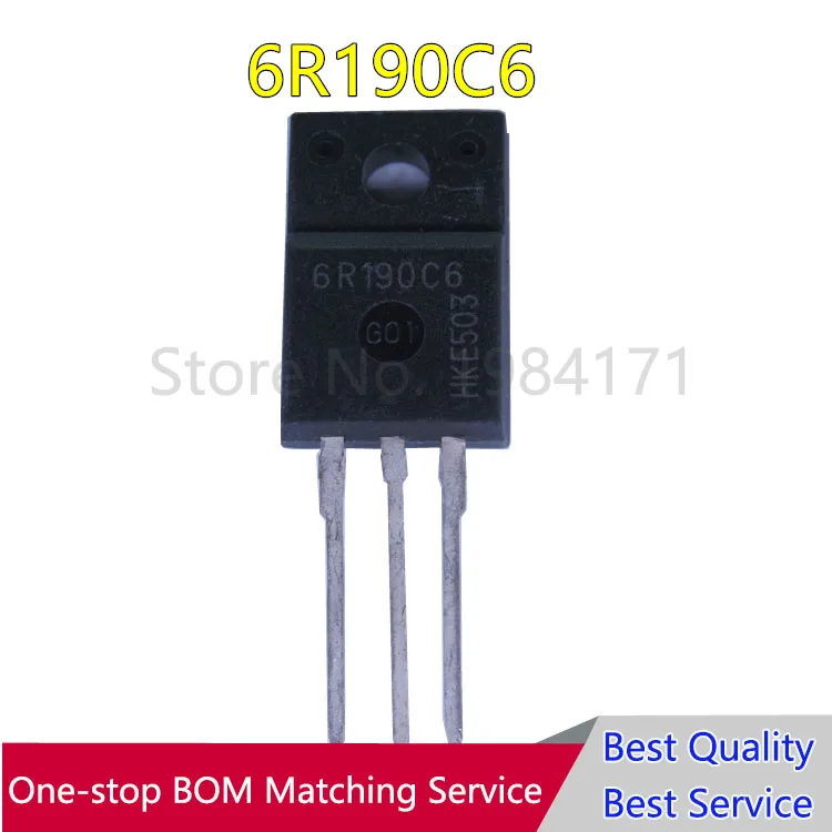 Оригинальный аутентичный полевой транзистор высокой мощности CoolMOS C6 6R190C6 IPA60R190C6