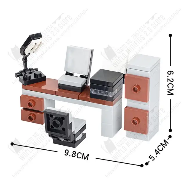 Diy Lego Building Lego Work Table MOC0030 DIY Computer Desks
